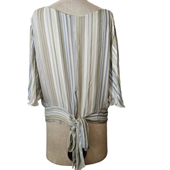 Multicolor Striped Blouse Size Large - Picture 2 of 5